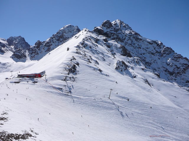A ski resort in Almaty.