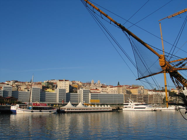 Alcântara from the Port of Lisbon.