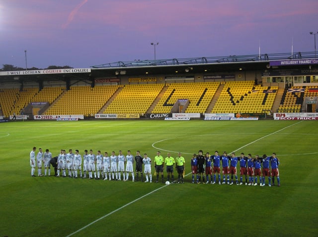 Almondvale Stadium's East Stand - right section.