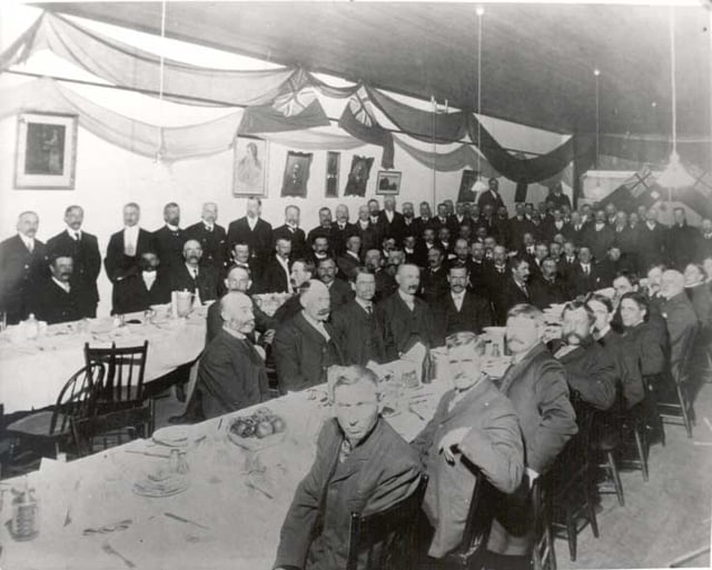 A banquet held commemorating the creation of Saskatchewan, 1905
