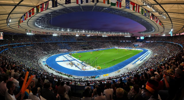 The Olympiastadion hosted the 1936 Summer Olympics and the 2006 FIFA World Cup Final.