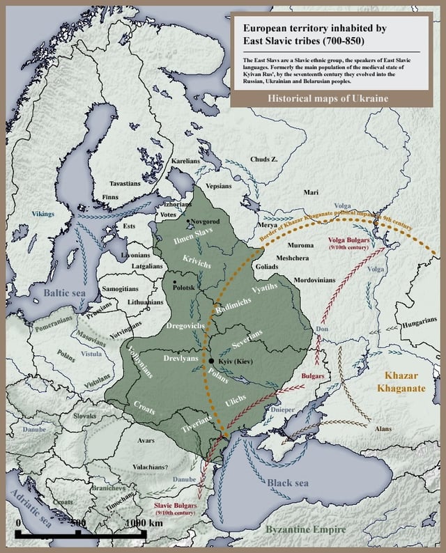 East-Slavic tribes and peoples, 8th–9th centuries