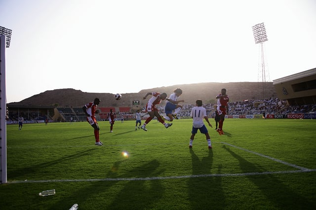 2010 FIFA World Cup Qualifiers Round 3 match between Oman and Japan at the Royal Oman Police Stadium on June 7, 2008 in Muscat, Oman