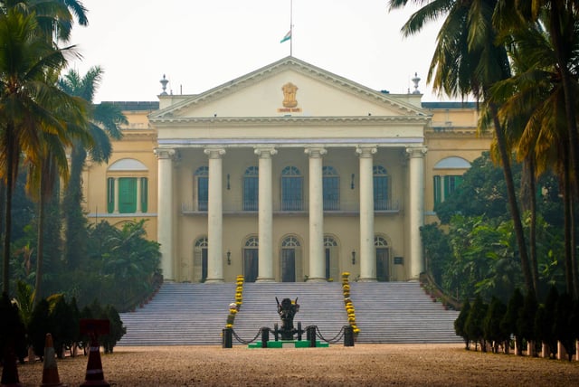 Raj Bhavan, the residence of the governor of the state