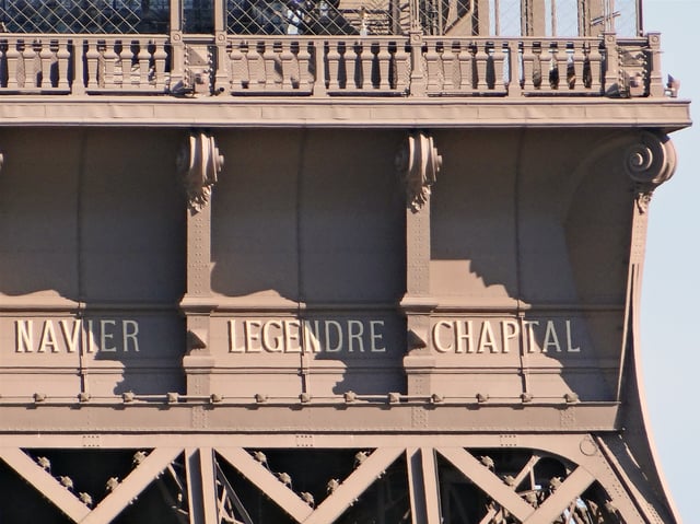 Names engraved on the tower