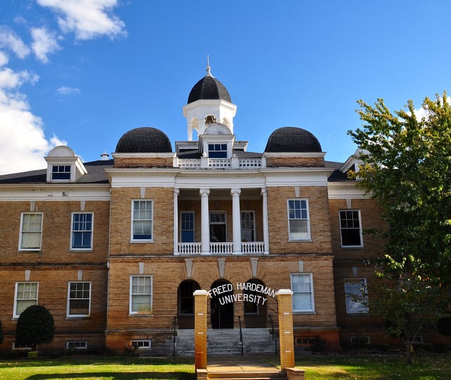 The National Teacher's Normal and Business College Administration Building now known as the Old Administration Building, also affectionately called "Old Main," is listed on the National Register of Historic Places.