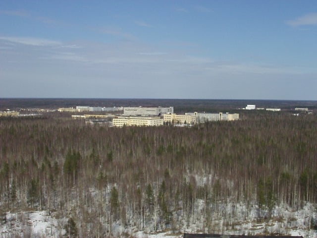 Plesetsk Cosmodrome is situated in the taiga