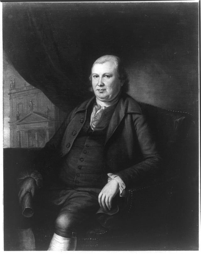 Robert Morris, president of Pennsylvania's Committee of Safety and one of the founders of the financial system of the United States.