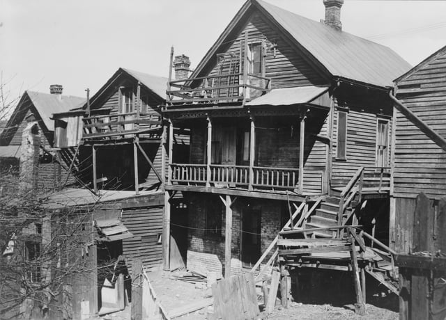 A slum area of Milwaukee from 1936