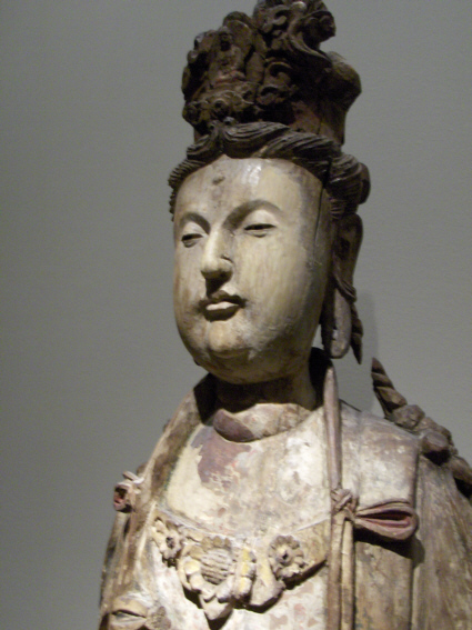 A wooden Bodhisattva from the Song dynasty.