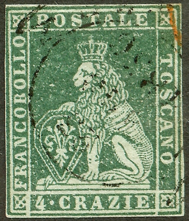 4 crazie stamp from 1851