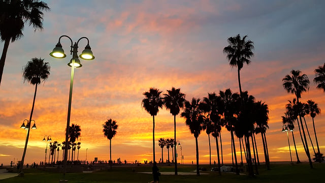 Sunset at Venice Beach