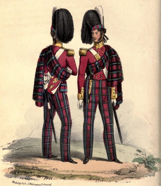 Regimental uniform, 1840s