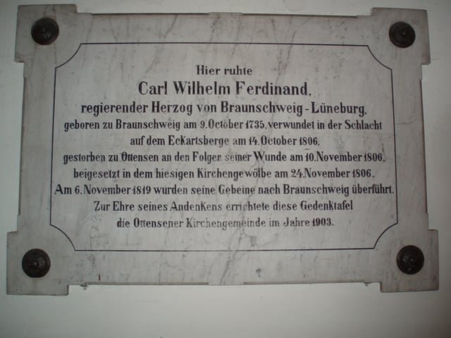 Memorial in Christianskirche