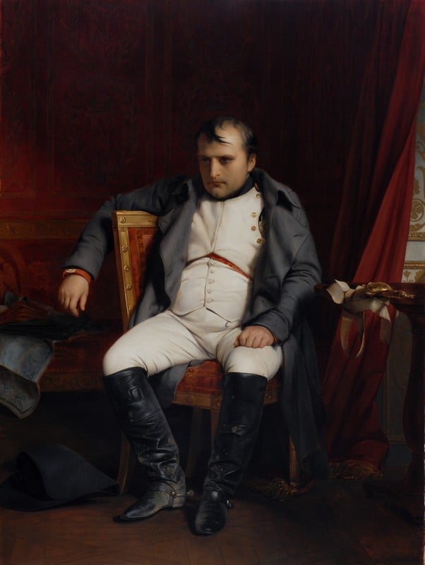 Napoleon abdicated in Fontainebleau, 4 April 1814, by Paul Delaroche