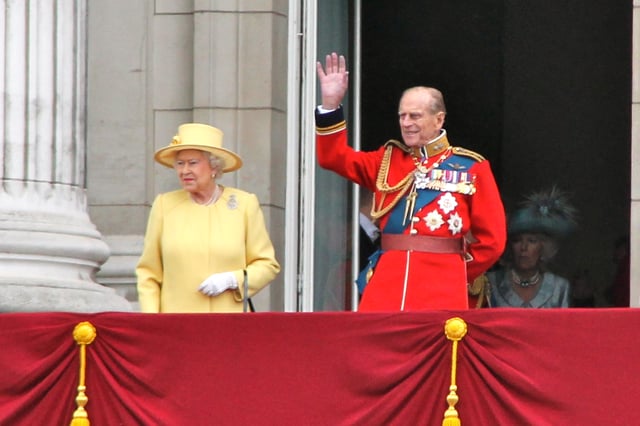 On the balcony of Buckingham Palace, 2012