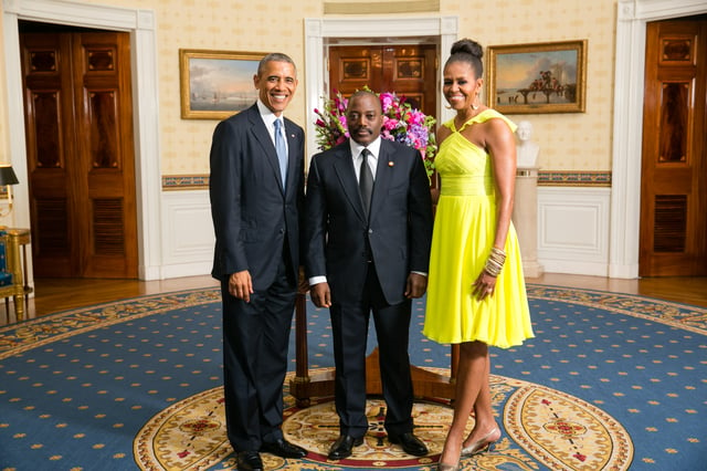 President Joseph Kabila with U.S. President Barack Obama in August 2014