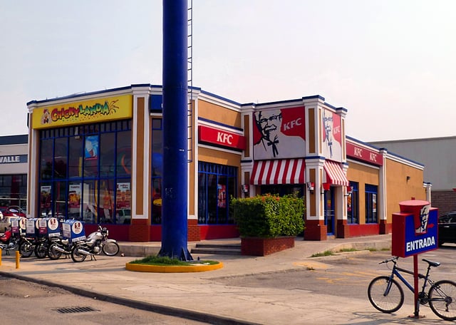 A KFC restaurant in Oaxaca city, Mexico