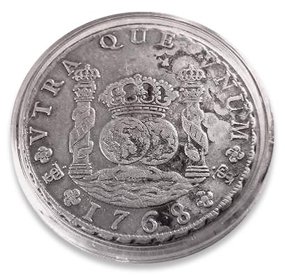 Spanish silver real or peso of 1768