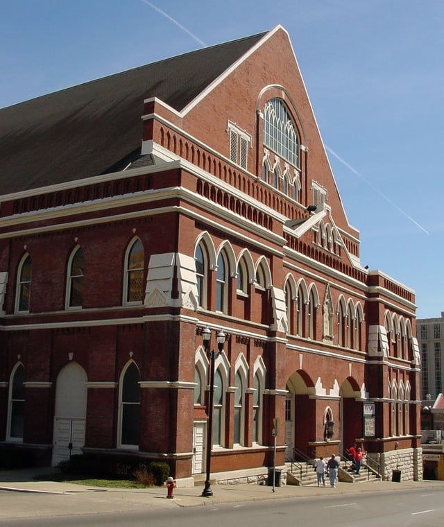 Ryman Auditorium, the "Mother Church of Country Music"