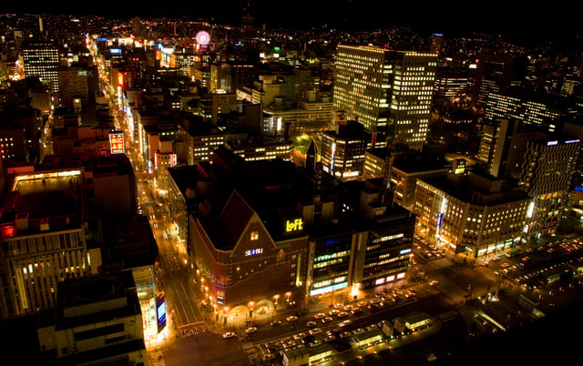 Hokkaido's largest city, Sapporo