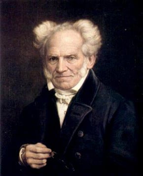1855 painting of Schopenhauer by Jules Lunteschütz