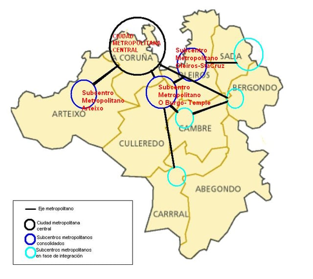 Metropolitan area map.