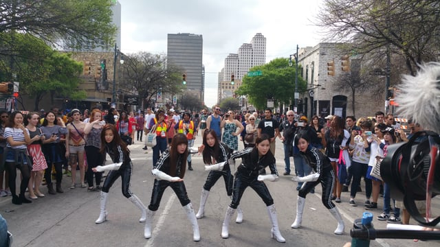 Crayon Pop filming "Can't Stop Crayon Pop" for Funny or Die before K-Pop Night Out at SXSW