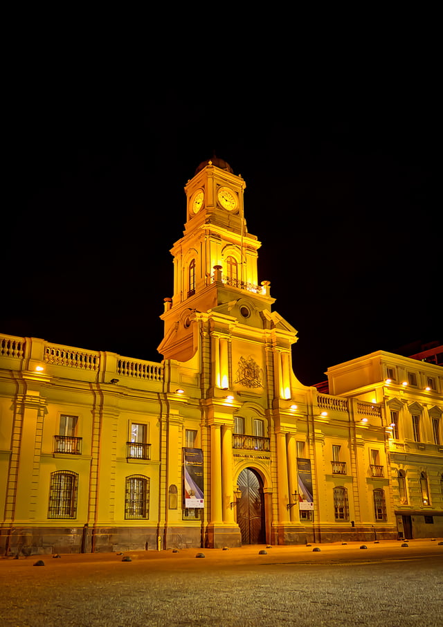 The National Historical Museum, located in the Plaza de Armas in Santiago.