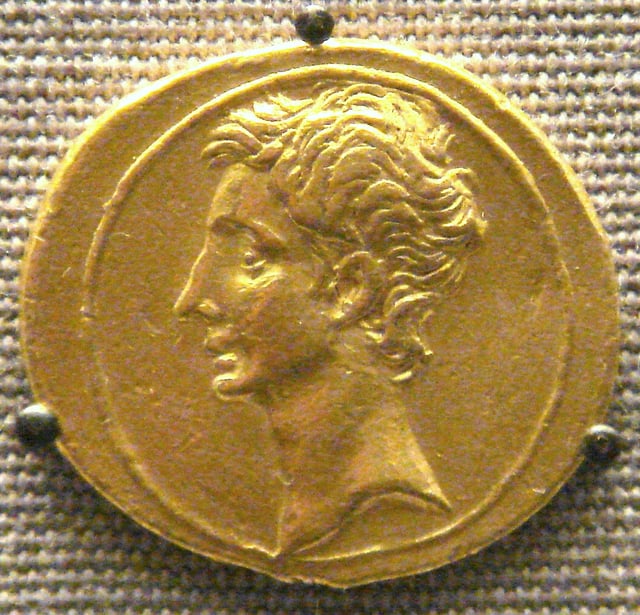 Aureus of Octavian, circa 30 BC, British Museum.
