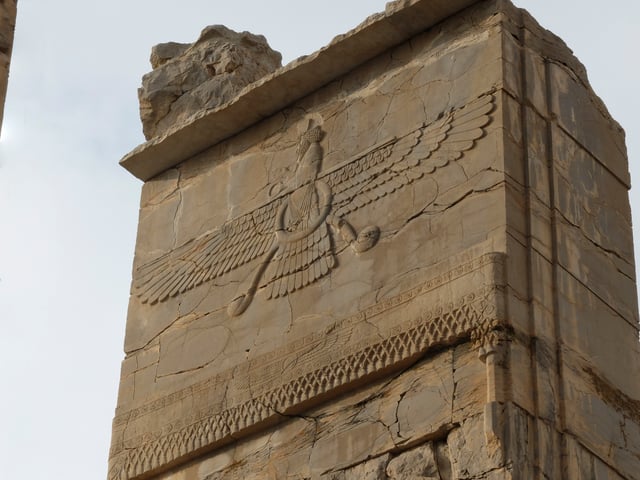 Bas-relief of Farvahar at Persepolis
