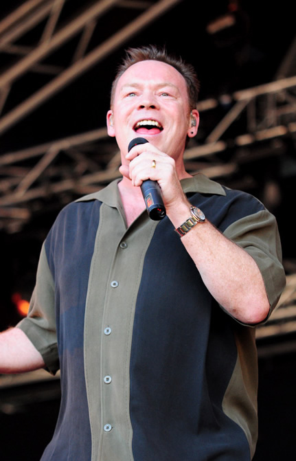 UB40's former frontman Ali Campbell performing in 2009.