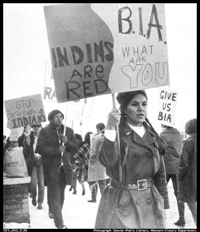 National Indian Youth Council demonstrations, Bureau of Indian Affairs Office