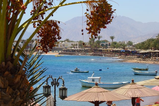 Dahab in Southern Sinai is a popular beach and diving resort
