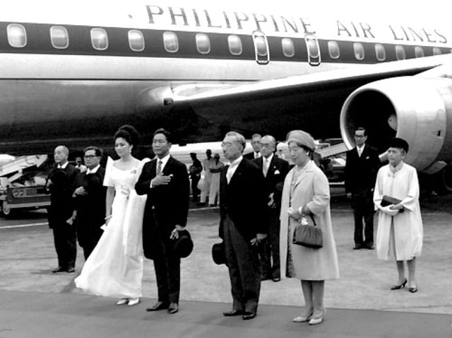 Marcos with Japanese Emperor Hirohito in 1966