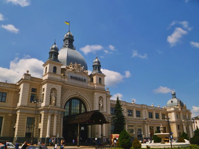 Lviv's Main Railway Terminal