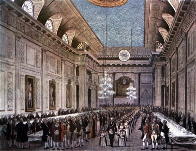 Freemasons' Hall, London, c. 1809