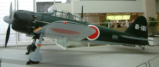 The long-range Mitsubishi A6M Zero typified the highly maneuverable, but lightly armored, fighter design.