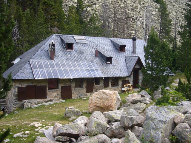 An isolated mountain hut in Catalonia, Spain