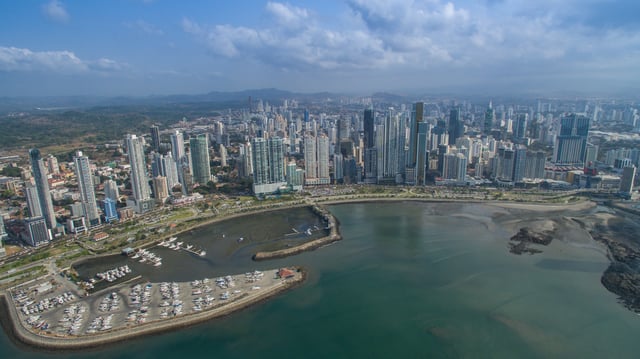 Panama City financial district