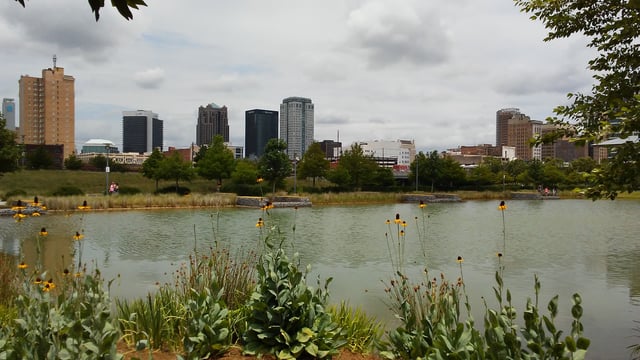 View of Birmingham from Railroad Park