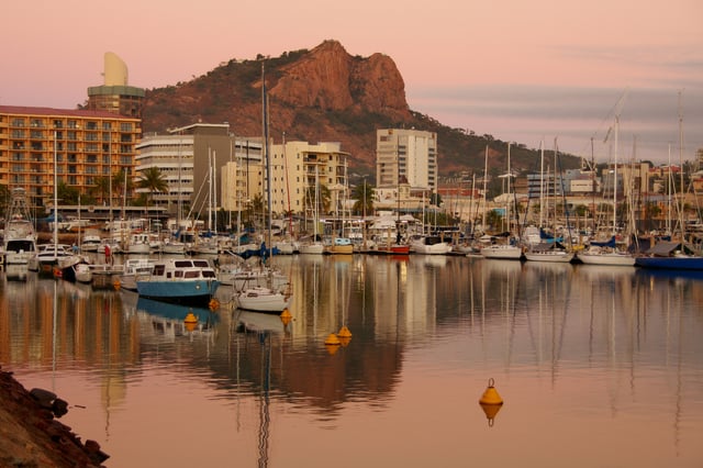 Queensland has a less centralised population than other states, with significant populations in regional cities such as Townsville (above).
