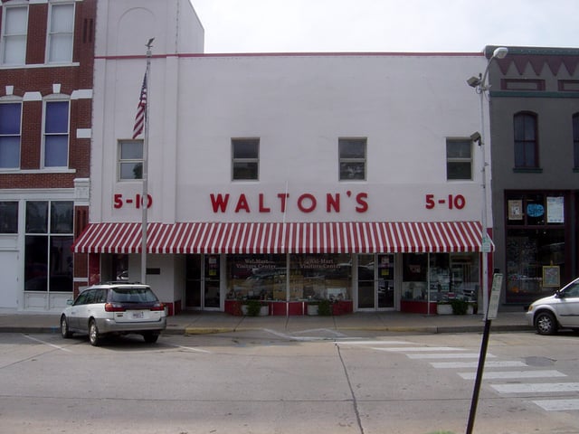 Walton's Five and Dime, now the Walmart Visitors Center, Bentonville.