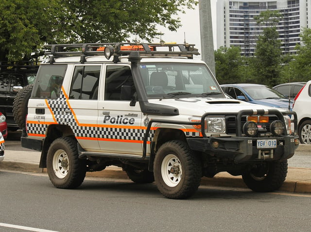 AFP vehicle in Canberra