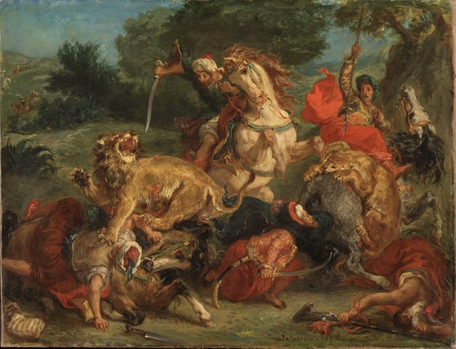 Lion Hunt (1855), Nationalmuseum, Stockholm