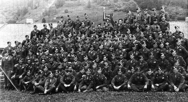 Paratroopers of Easy Company, 506th Infantry Regiment in Austria, after the end of World War II, 1945