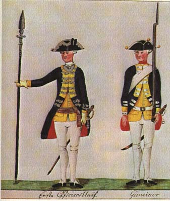 Hessian soldiers of the Leibregiment