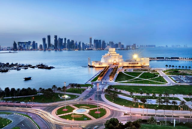 The five-storeyed Museum of Islamic Art designed by Pritzker Prize-winning architect I.M. Pei.