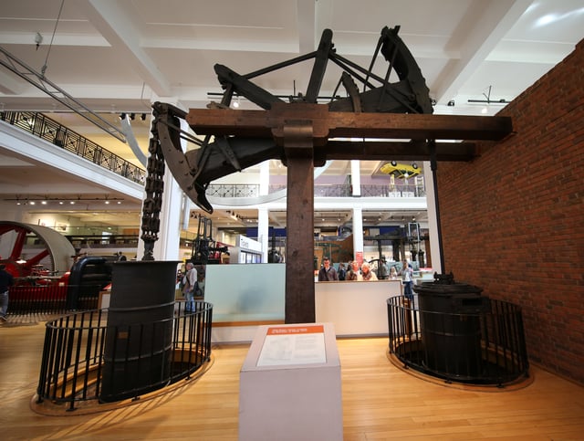 Old Bess, A surviving example of a steam engine made by James Watt, in 1777.