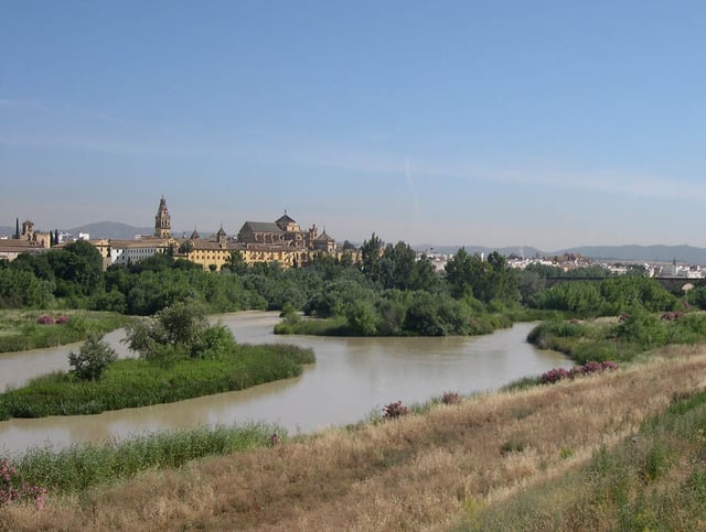 The Guadalquivir as it passes through Córdoba.